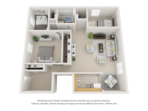a floor plan of a 1 bedroom apartment with a bathroom and a living room